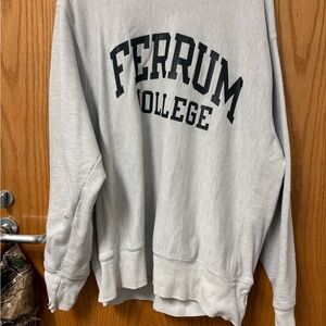 Gray Ferrum College Men's Sweater